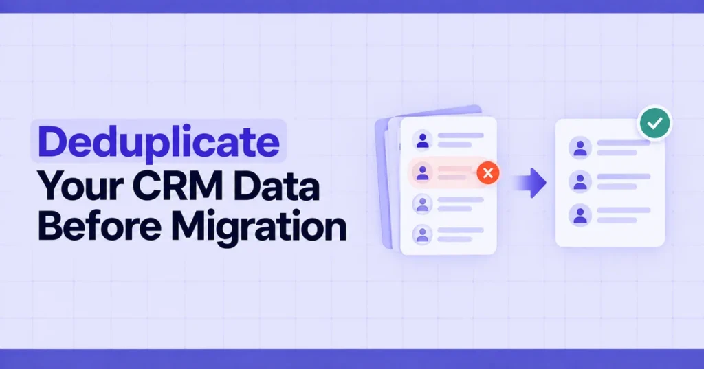 Deduplication Before Migration: How to Clean Your CRM Data